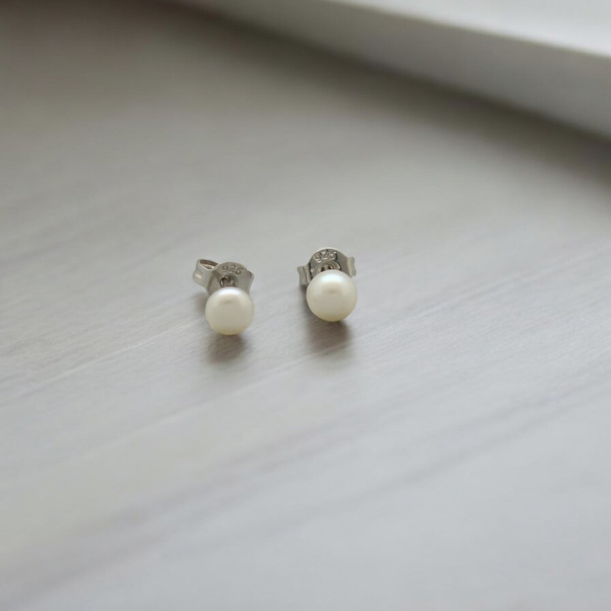 J Pearls Couture 925 Silver Stud Earrings - Swadesiicart