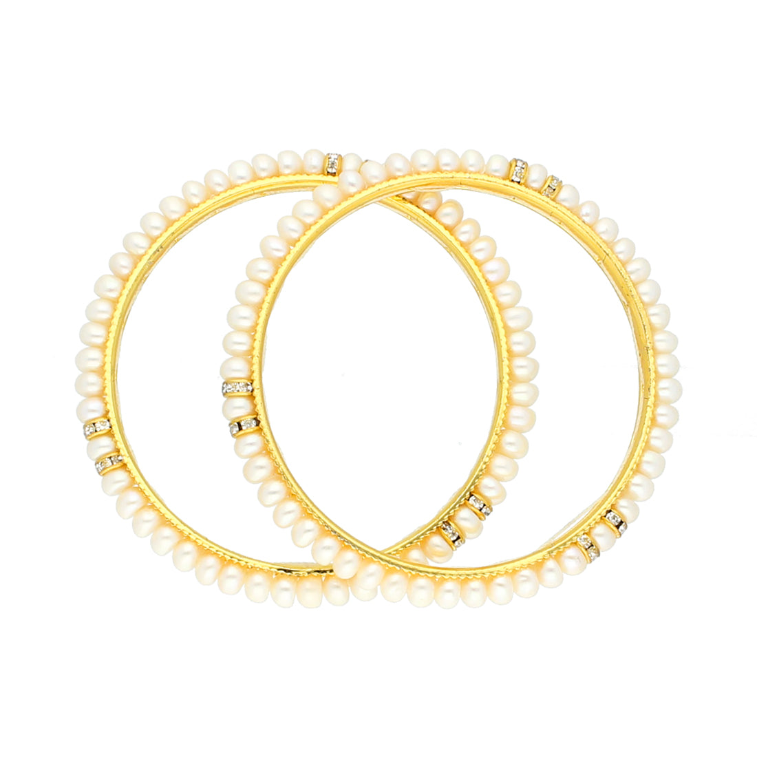 J Pearls Pearls Kangan - Real Pearl Jewelry - Swadesiicart