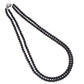 J Pearls 2 Line 5-6Mm Black Round Pearl Set - Real Pearl Jewelry - Swadesiicart
