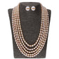 J Pearls 5 Line Oval Pearl Set - Real Pearl Jewelry - J Pearls