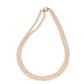 J Pearls 2 Line Button Peach Pearl Set - Real Pearl Jewelry - Swadesiicart
