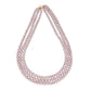 J Pearls 3 Line 8-9Mm Round Pearl Set - Real Pearl Jewelry - Swadesiicart