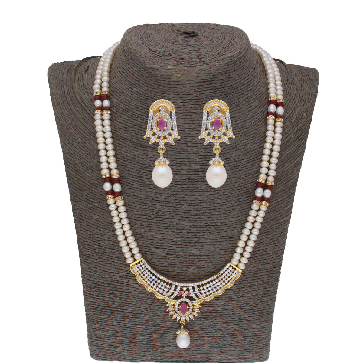 J Pearls Spectacular Pearl Necklace - Real Pearl Jewelry | Swadesiicart