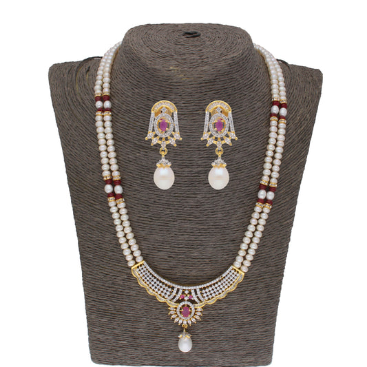 J Pearls Spectacular Pearl Necklace - Real Pearl Jewelry | Swadesiicart