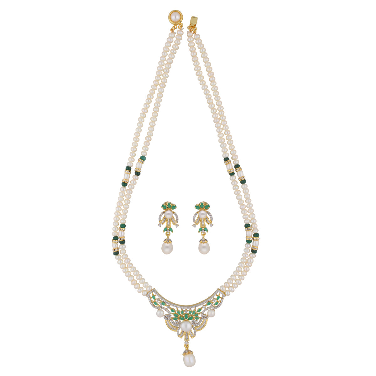 J Pearls Majestic Pearl Necklace - Real Pearl Jewelry | Swadesiicart