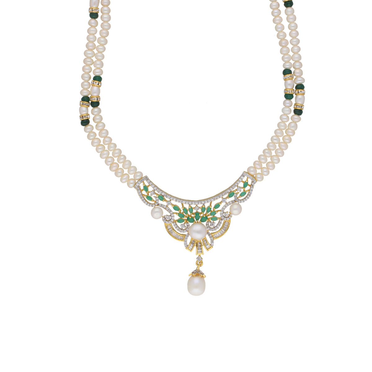 J Pearls Majestic Pearl Necklace - Real Pearl Jewelry | Swadesiicart