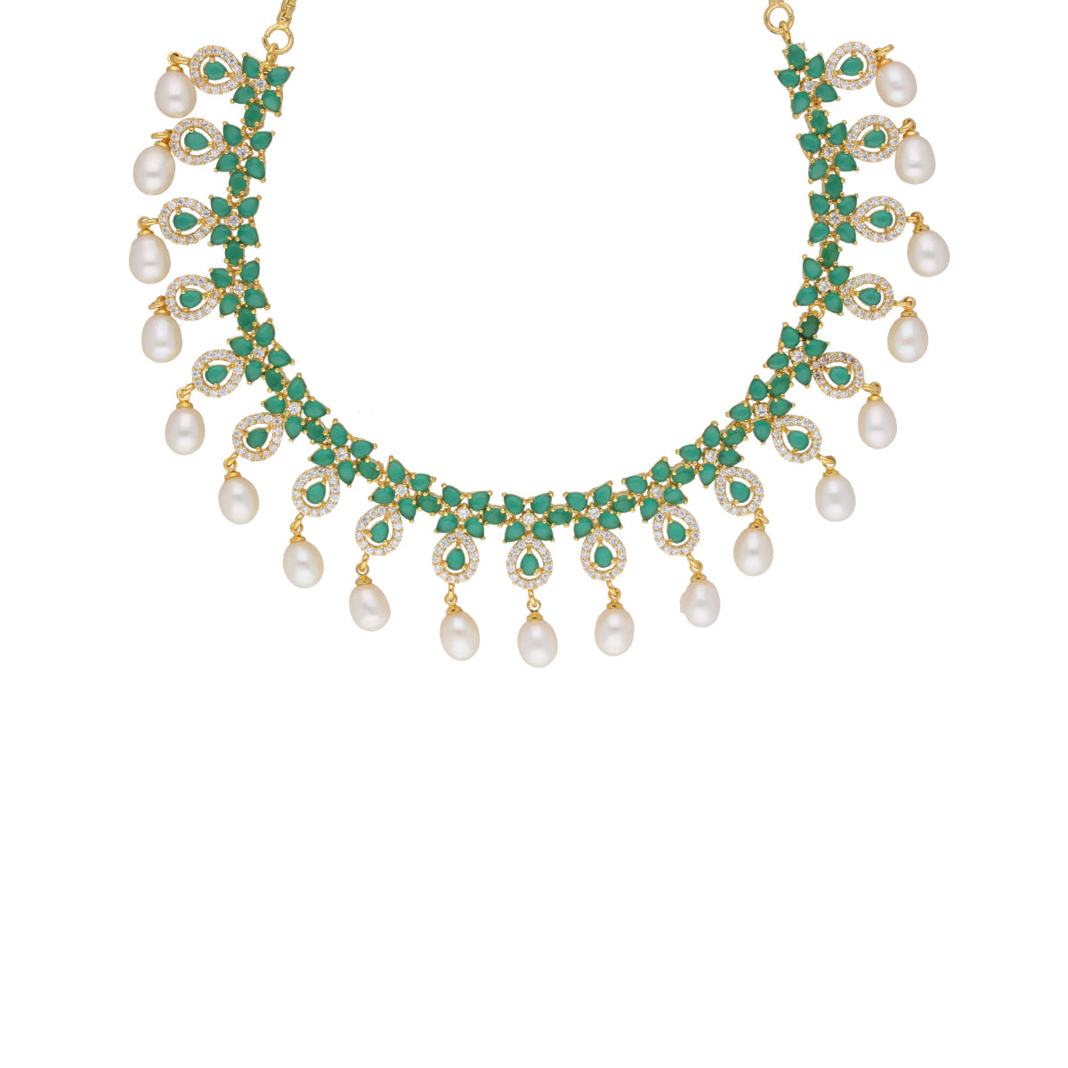 J Pearls Splendid Pearl Necklace - Real Pearl Jewelry | Swadesiicart
