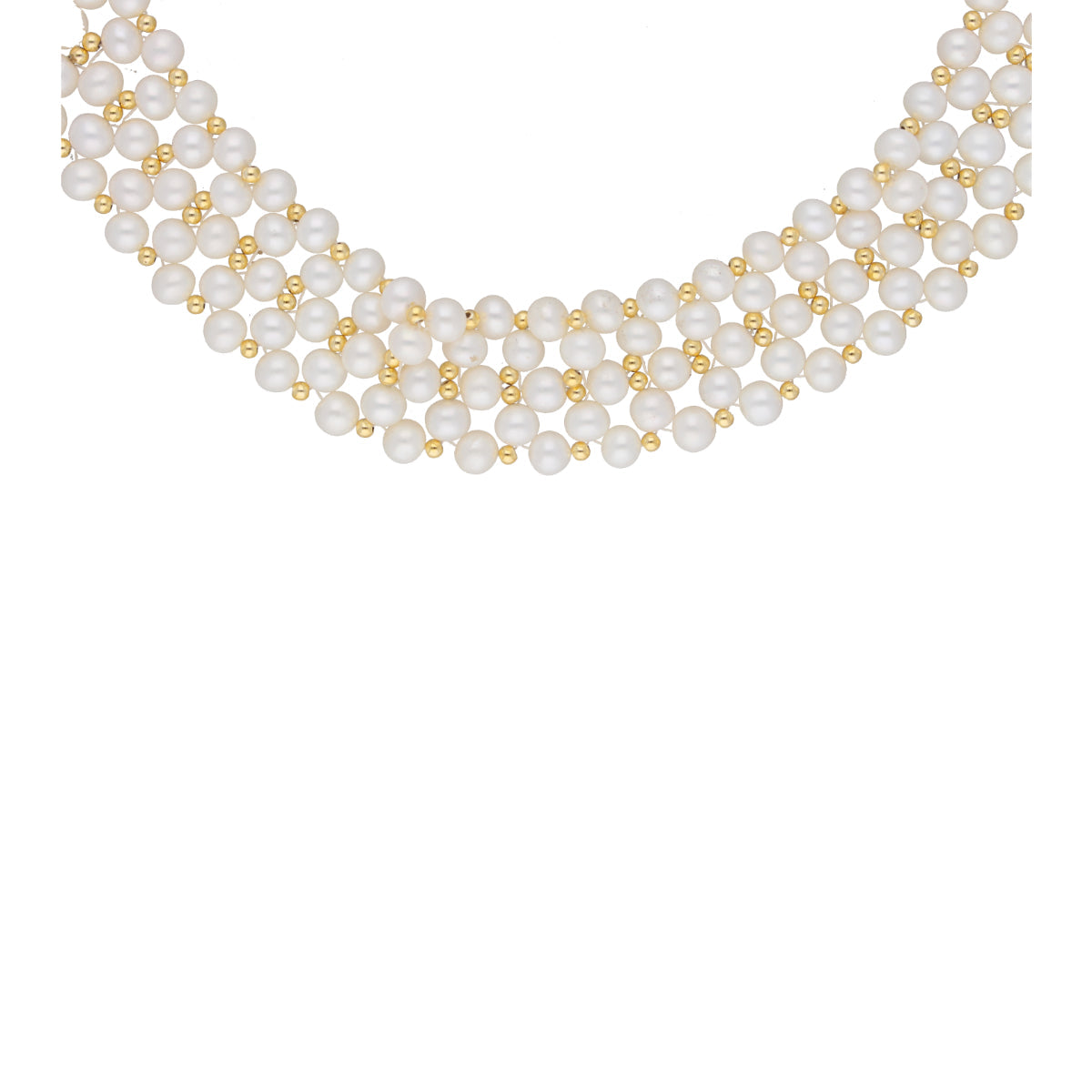J Pearls Daisy Pearl Choker - Real Pearl Jewelry | Swadesiicart