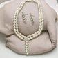 J Pearls Dual Line Iconic Pearl Necklace Set - Swadesiicart