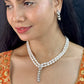 J Pearls Dual Line Iconic Pearl Necklace Set - Swadesiicart