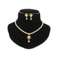 J Pearls Gleaming Pearl Necklace Set - Swadesiicart