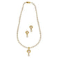 J Pearls Gleaming Pearl Necklace Set - Swadesiicart