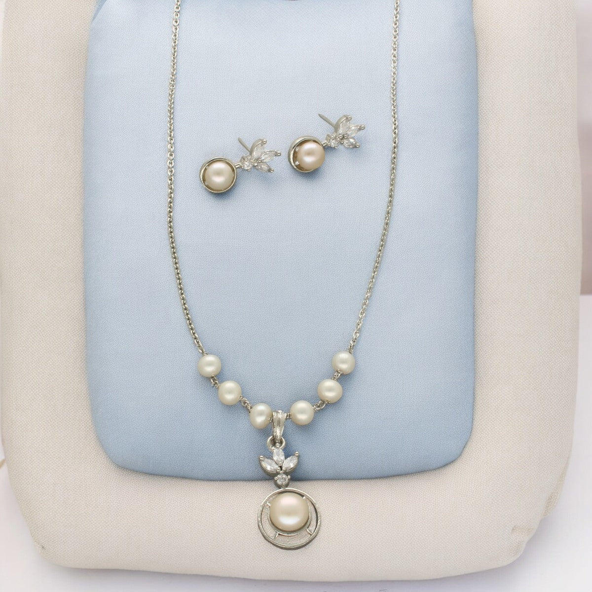 J Pearls Enchanting Pearl Chain Set - Swadesiicart