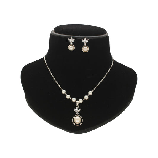 J Pearls Enchanting Pearl Chain Set - Swadesiicart