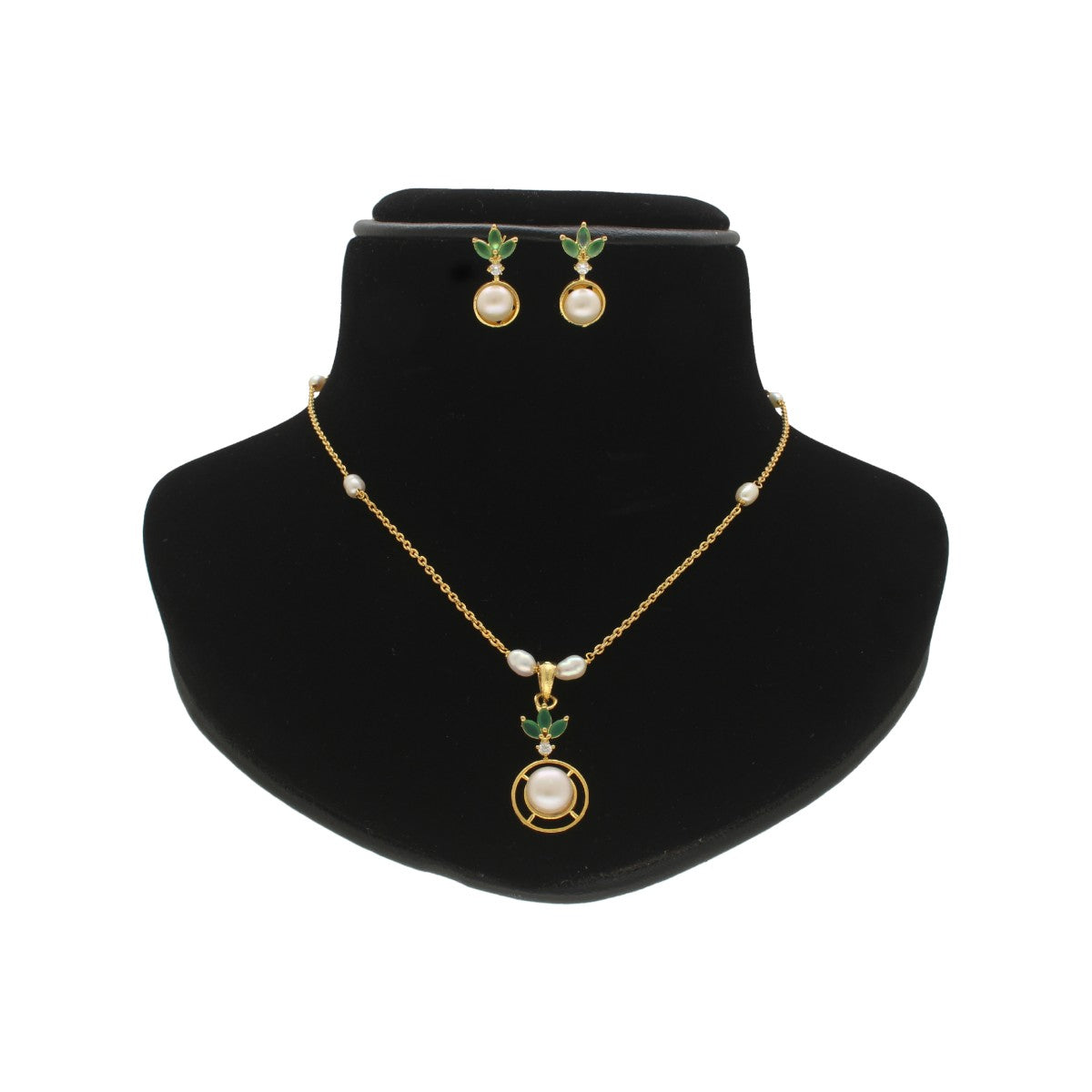 J Pearls Ethereal Pearl Chain Set - Swadesiicart