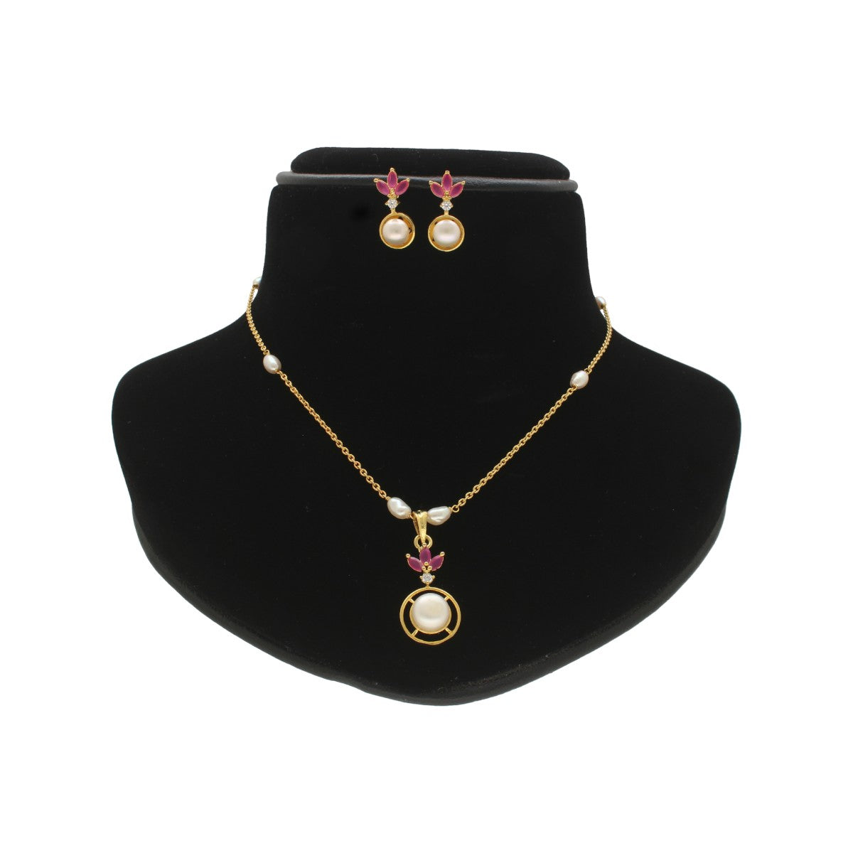 J Pearls Radiant Pearl Chain Set - Swadesiicart