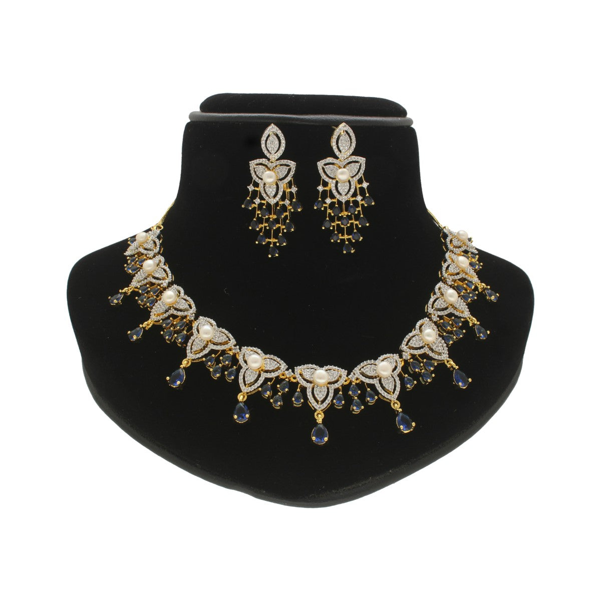 J Pearls Luxurious Pearl Necklace Set - Swadesiicart