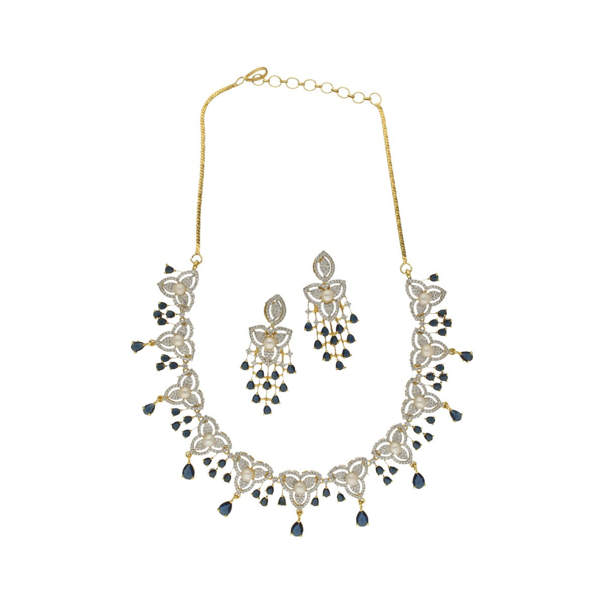 J Pearls Luxurious Pearl Necklace Set - Swadesiicart