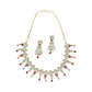 J Pearls Cherry Pearl Necklace Set - Swadesiicart