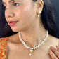 J Pearls Elegance Pearl Necklace Set - Swadesiicart