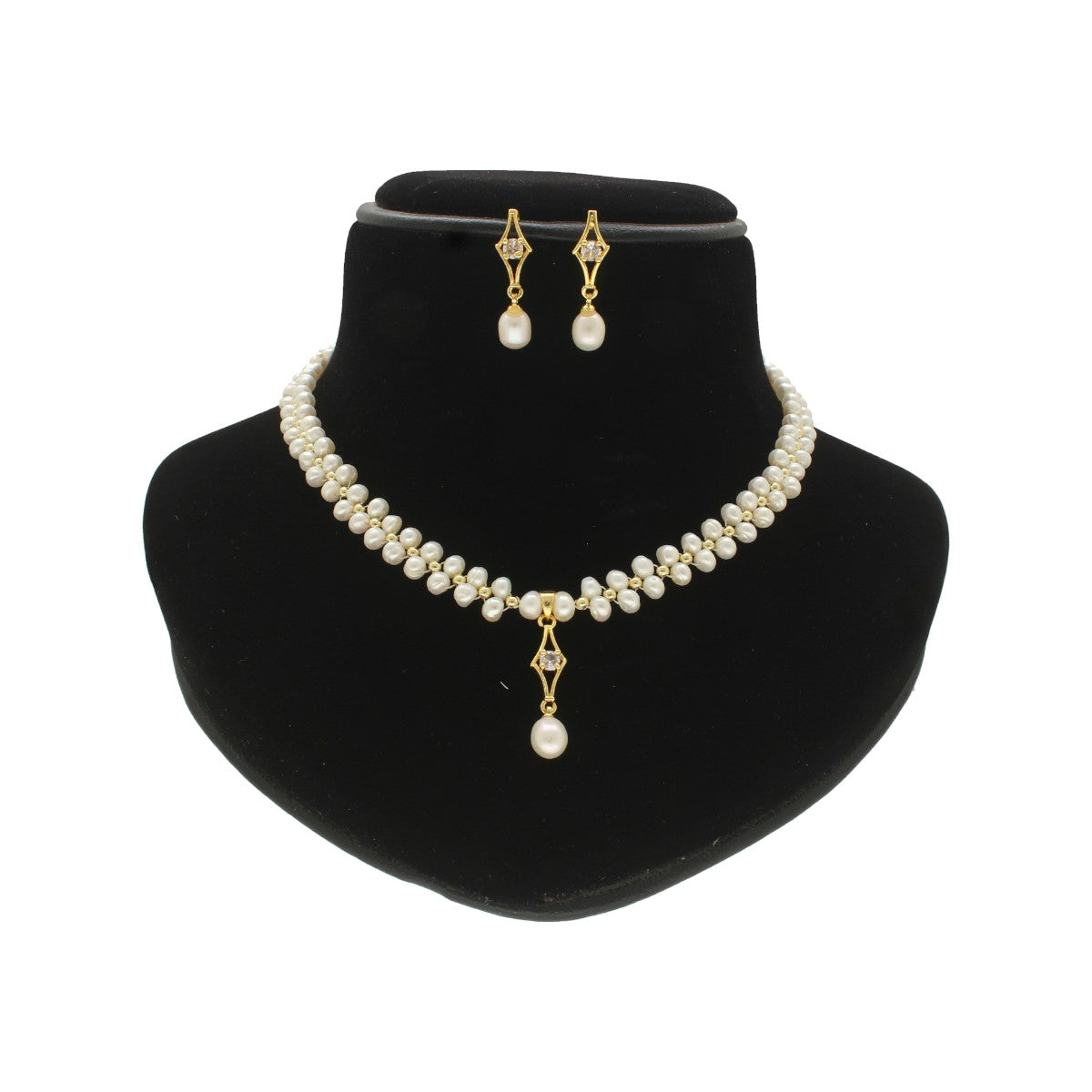 J Pearls winsome Pearl Necklace Set | Swadesiicart