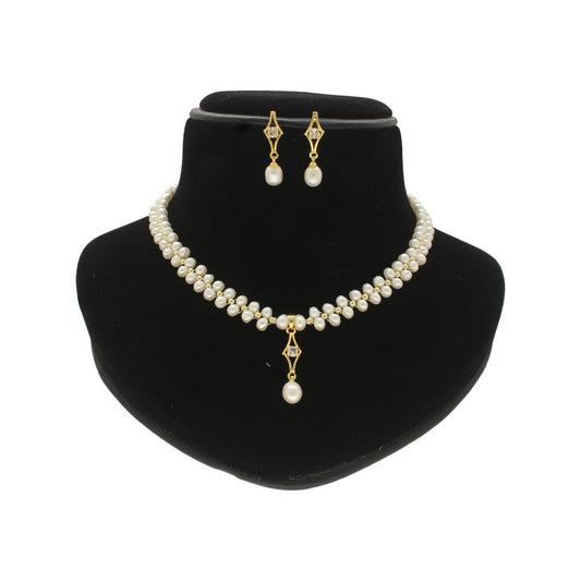 J Pearls winsome Pearl Necklace Set | Swadesiicart