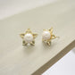 J Pearls Shinning Star Pearl Earrings - Swadesiicart