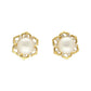 J Pearls Floral Pearl Earrings - Swadesiicart