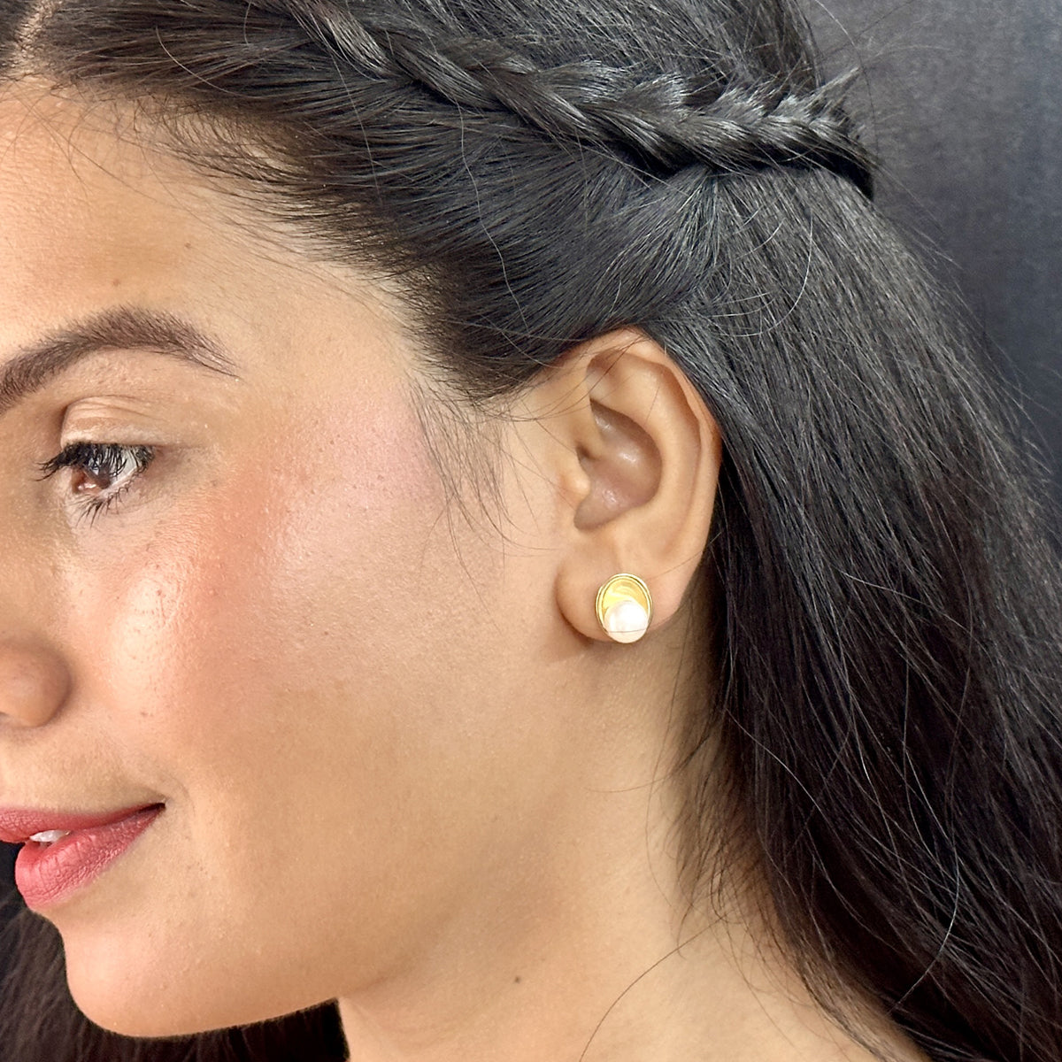 J Pearls Charm Pearl Earrings - Swadesiicart
