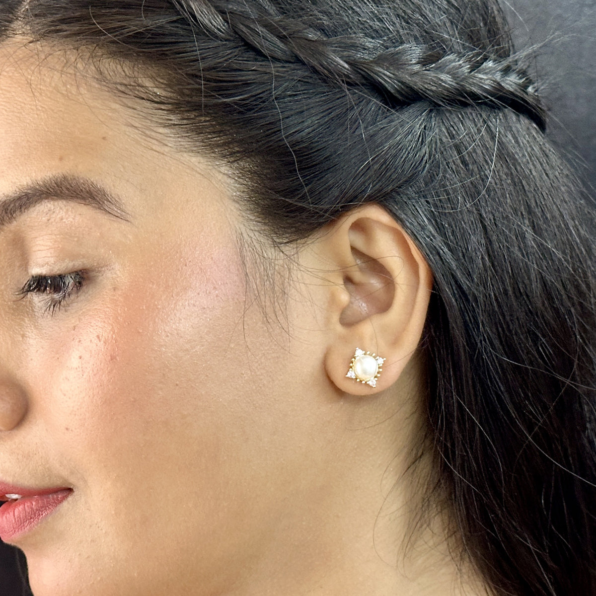 J Pearls Jaanvi Pearl Earrings - Swadesiicart
