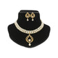 J Pearls Spectacular Dual Line Pearl Necklace Set - Swadesiicart