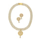 J Pearls Picturesque Dual Line Pearl Necklace Set - Swadesiicart