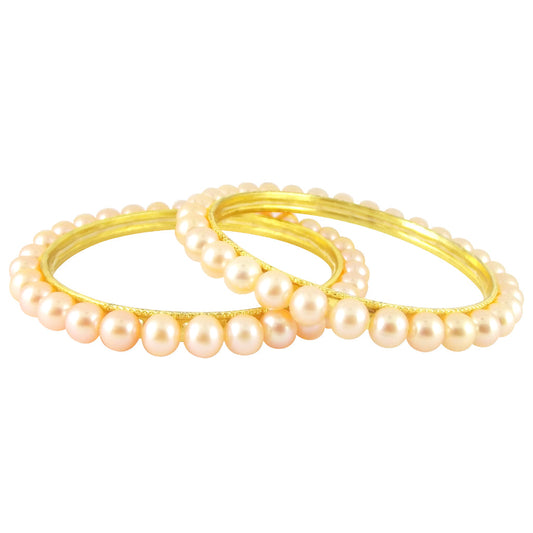 J Pearls Pink Pearl Bangles - Real Pearl Jewelry - J Pearls