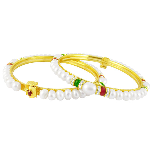 J Pearls Amiable Pearl Bangles - Real Pearl Jewelry - J Pearls