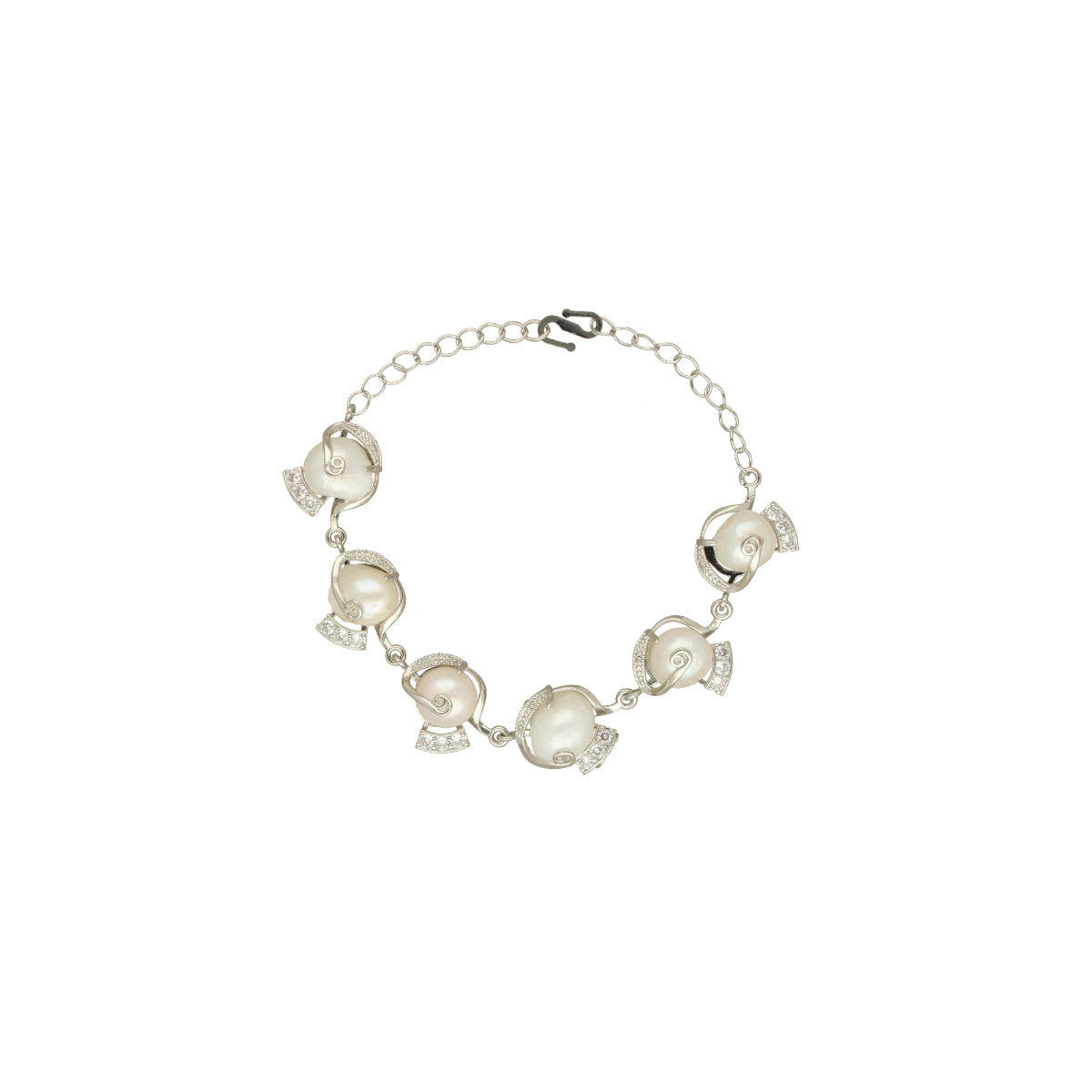 J Pearls Elegant Pearl Bracelet - Swadesiicart