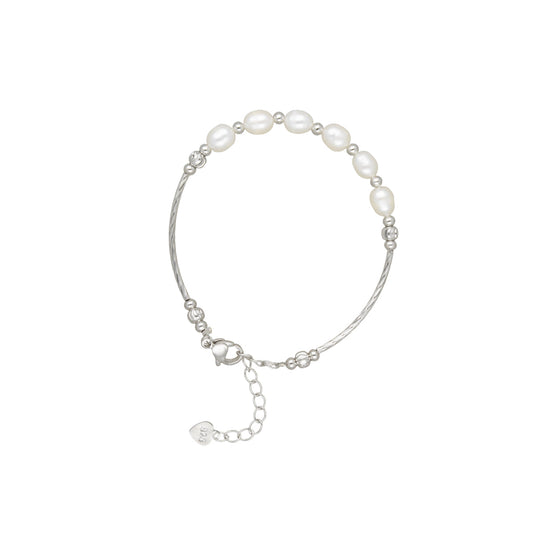 J Pearls Timeless Pearl Strand Bracelet - Swadesiicart