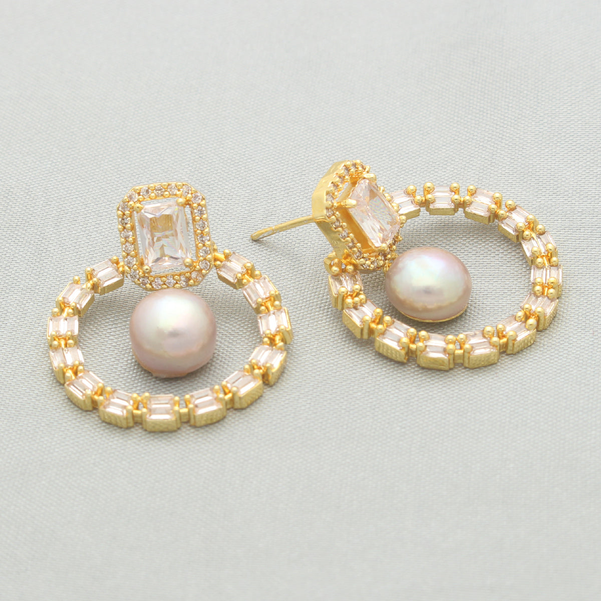 J Pearls Falak Pearl Earrings - Swadesiicart