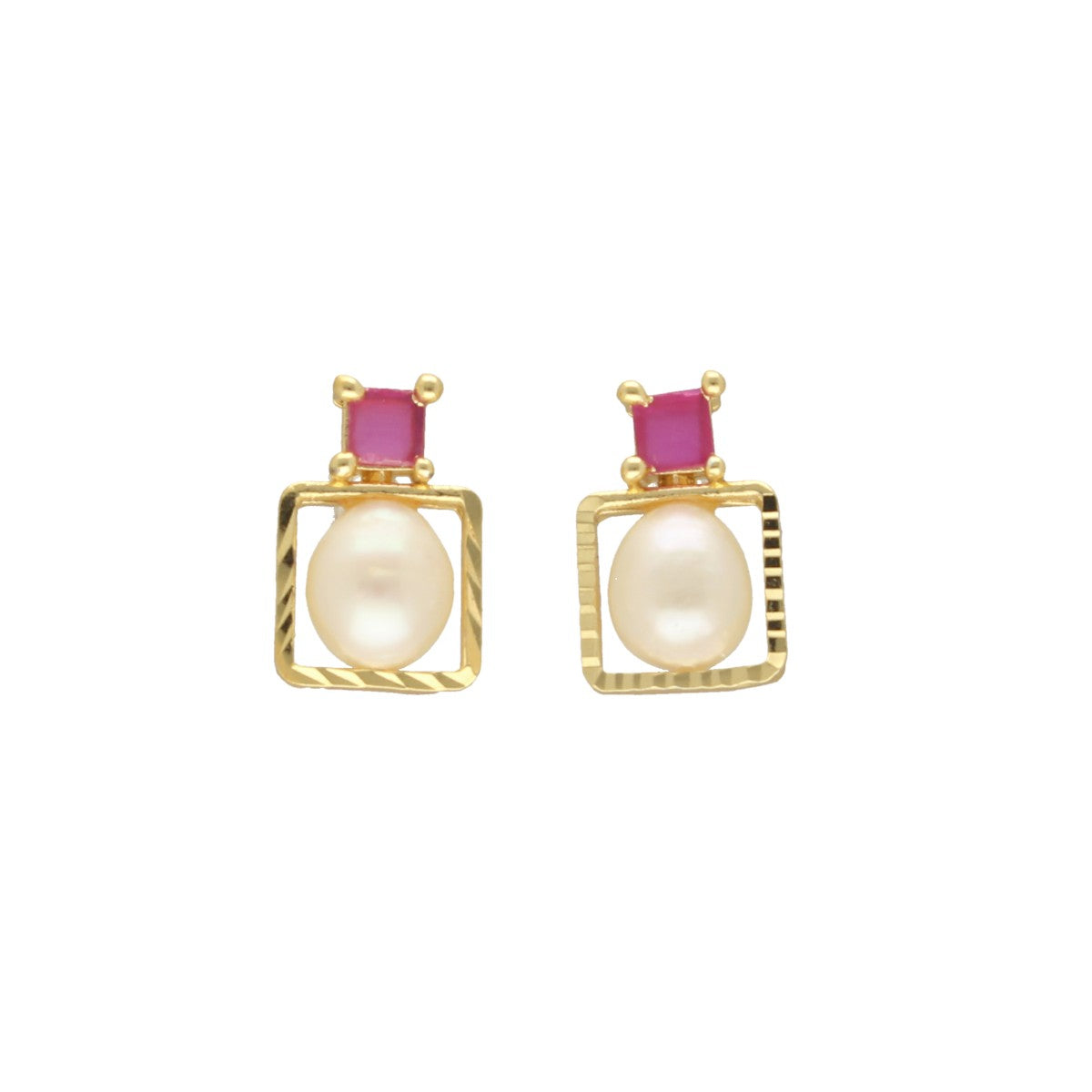 J Pearls Zoya Pearl Earrings - Swadesiicart