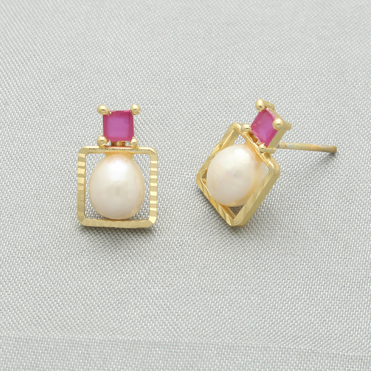 J Pearls Zoya Pearl Earrings - Swadesiicart