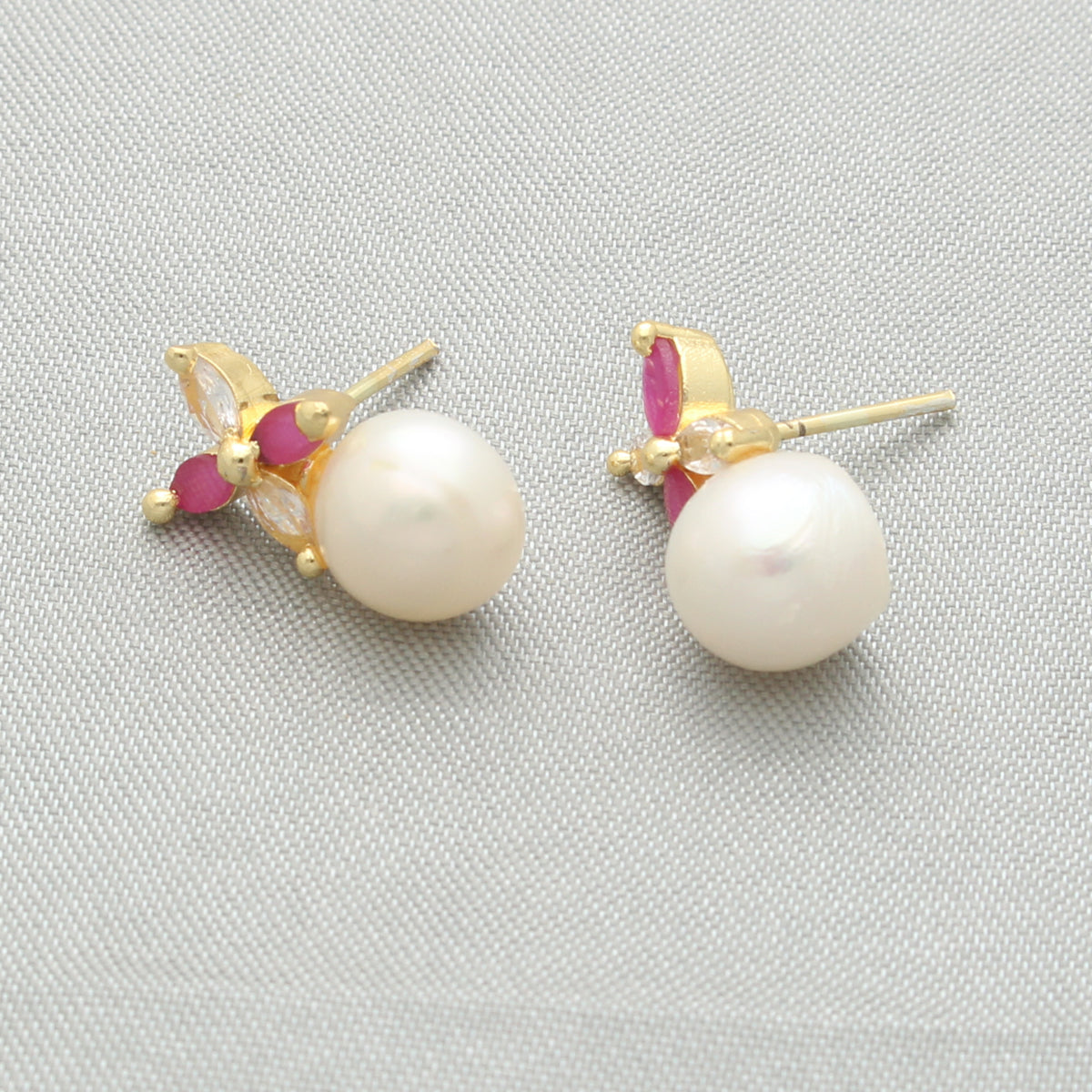 J Pearls Jasmine Pearl Earrings - Swadesiicart
