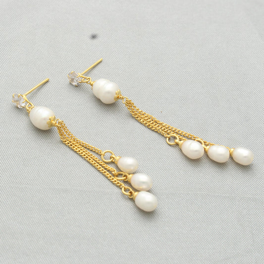 J Pearls Dheera Pearl Earrings - Swadesiicart