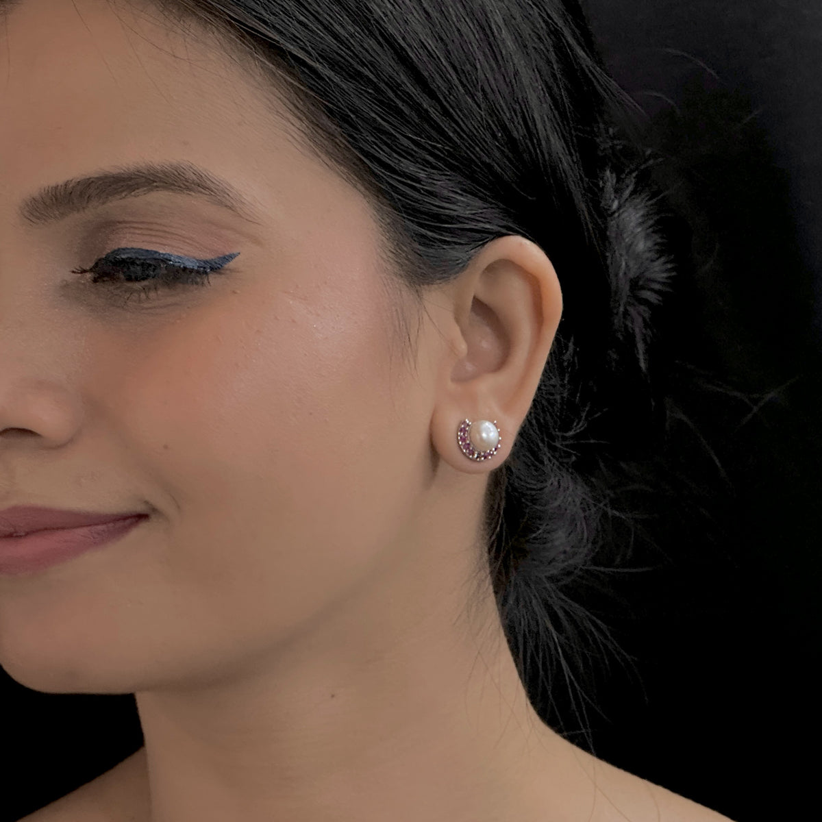 J Pearls Dheeksha Pearl Earrings - Swadesiicart