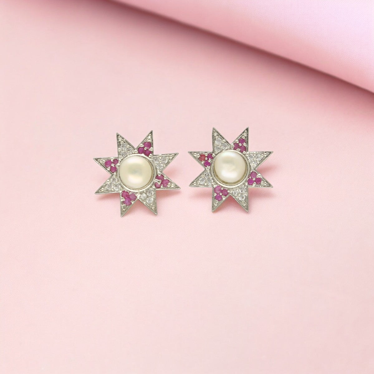 J Pearls Hiya Pearl Earrings - Swadesiicart