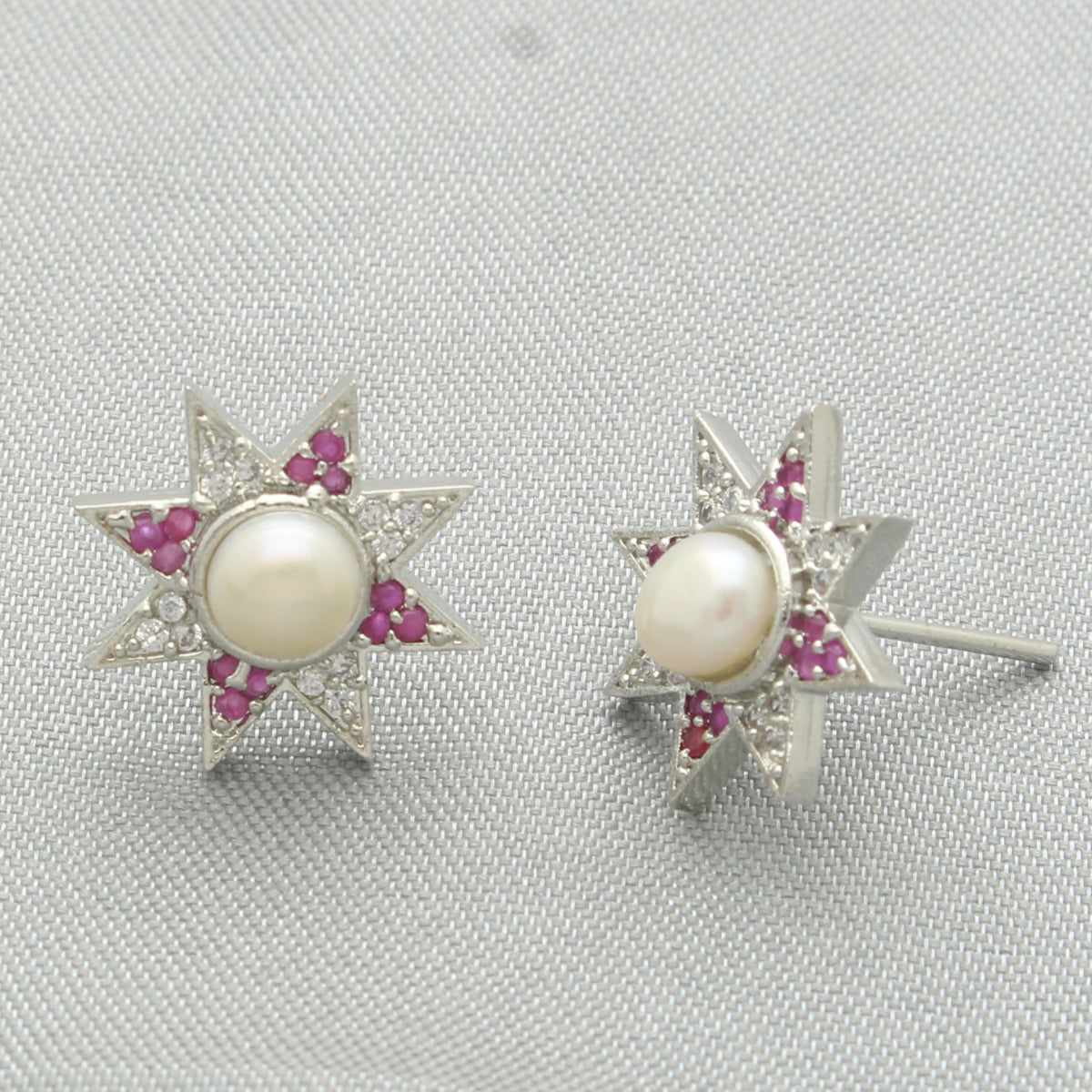 J Pearls Hiya Pearl Earrings - Swadesiicart
