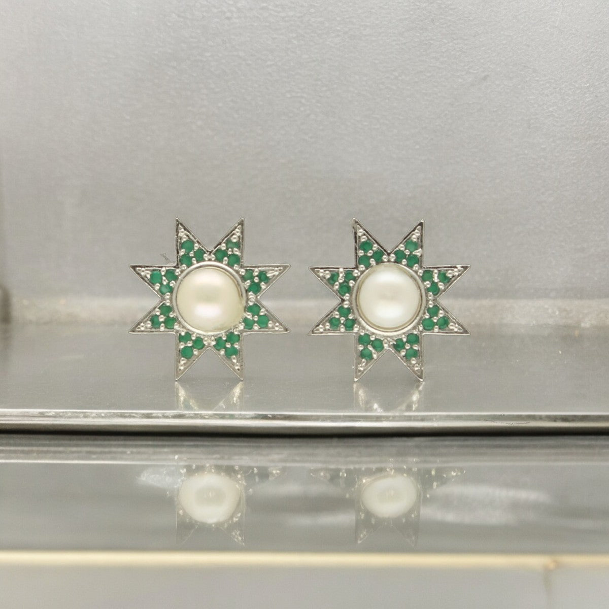 J Pearls Yami Pearl Earrings - Swadesiicart