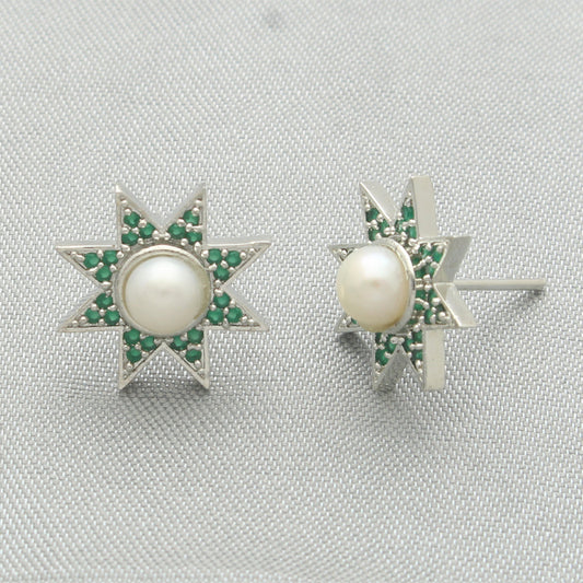 J Pearls Yami Pearl Earrings - Swadesiicart
