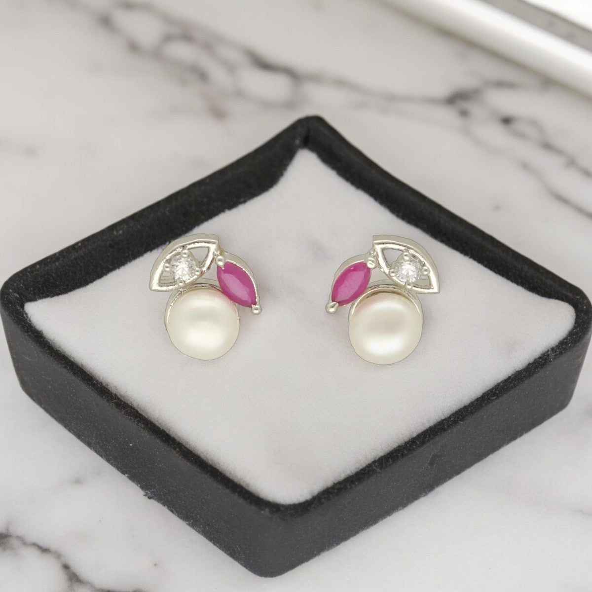 J Pearls Yashvi Pearl Earrings - Swadesiicart