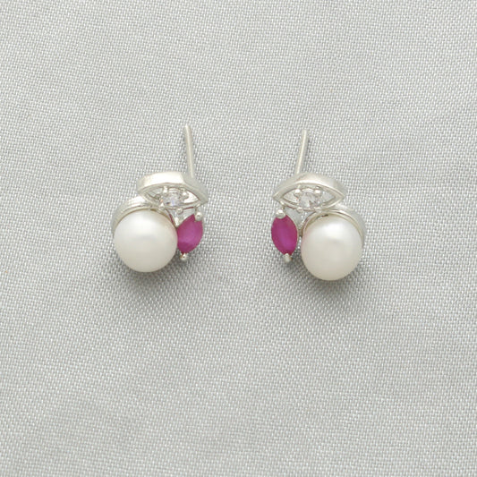 J Pearls Yashvi Pearl Earrings - Swadesiicart