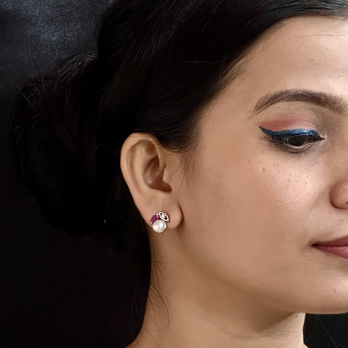 J Pearls Yashvi Pearl Earrings - Swadesiicart