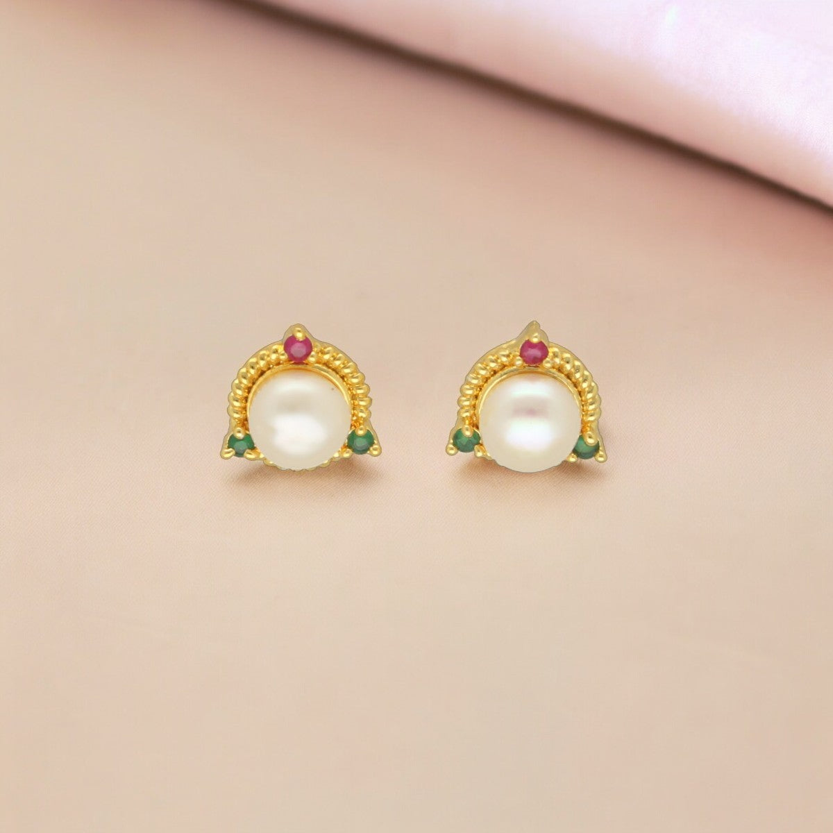 J Pearls Baani Pearl Earrings - Swadesiicart
